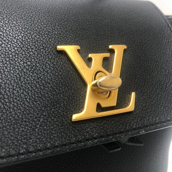 LOUIS VUITTON M54573 rock Me Backpack Bag Backpack Leather Black/GoldHardware - Picture 5 of 11